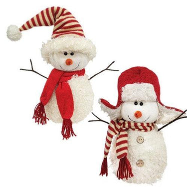 Little Candy Cane Snowman, 2 Asstd. sold individually - The Fox Decor